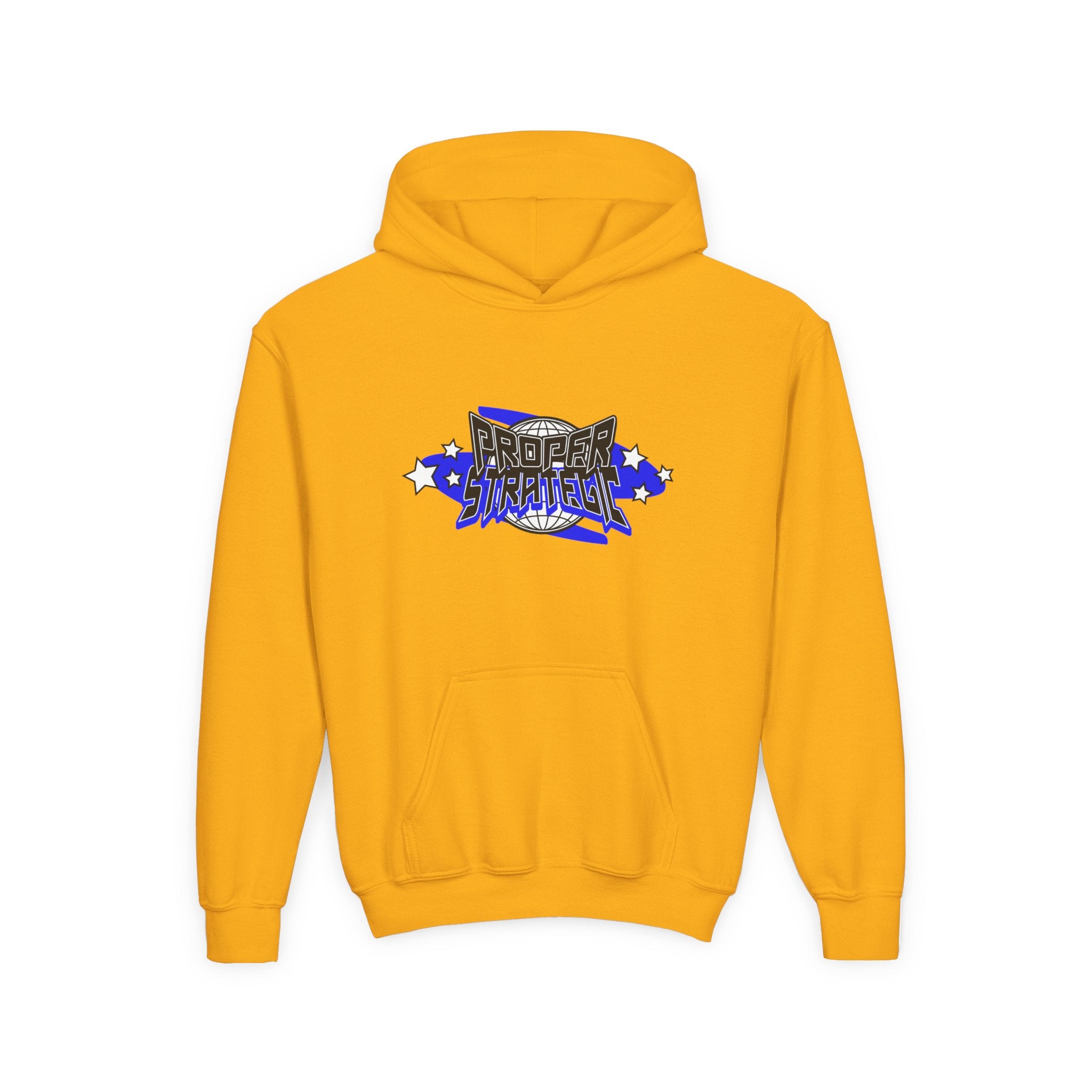 Youth Hoodie — 'Strategic' Graphic Pullover for Kids
