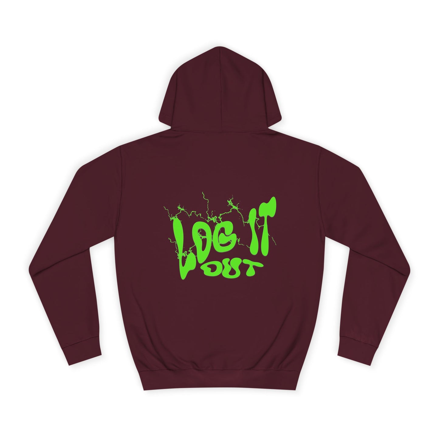 Vibrant Unisex Hoodie - "Log It Out" Motivational Wear, Perfect for Casual Days, Every day Life, Gift Eco-Friendly Style
