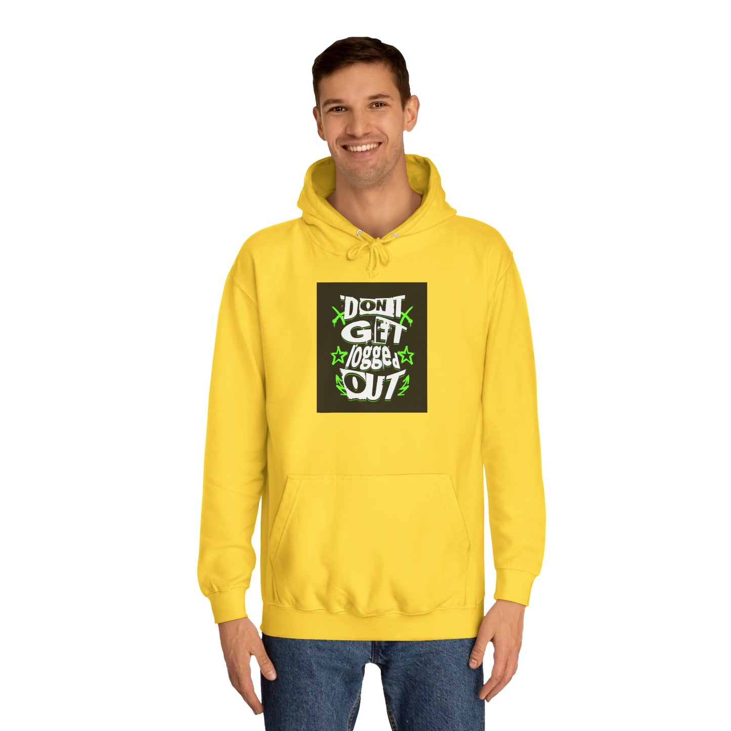 Vibrant Unisex Hoodie - Perfect for Life, Casual Outings & Gift Ideas - Fun Design: 'Don't Get Logged Out!'