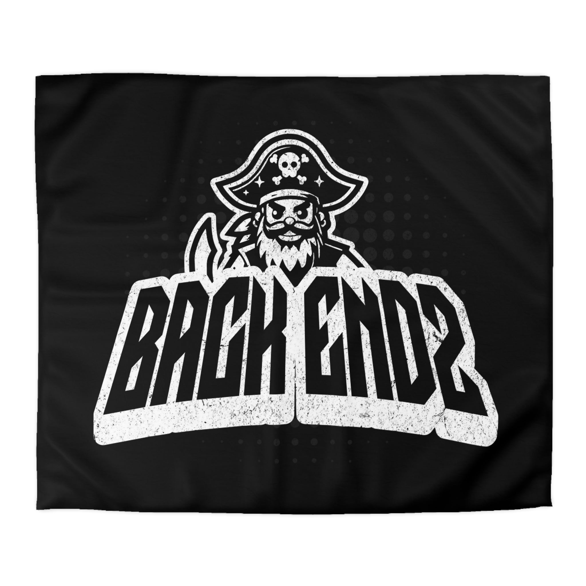 Pirate Skull 'Back Endz' Microfiber Duvet Cover — Bold Gamer / Tech Skull Bedding
