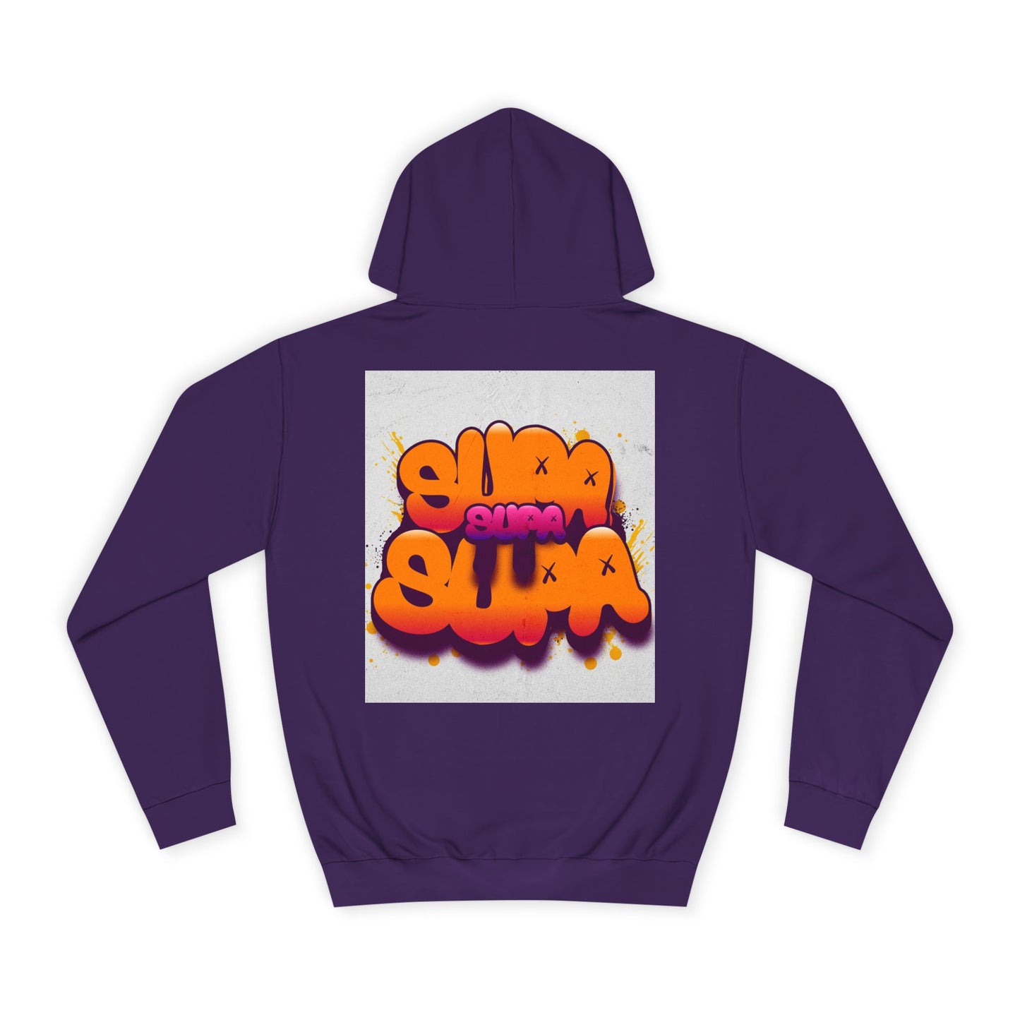 Vibrant Unisex Supa Supa Hoodie with Graffiti Design, Streetwear, Casual Wear, Gift, Fall Fashion, Trendy Spirit