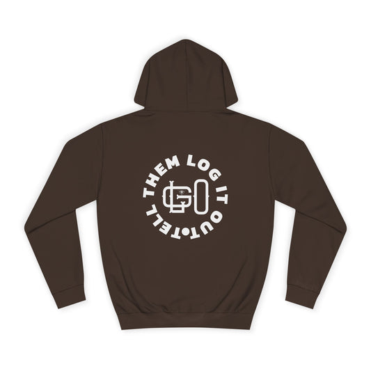 Unisex 'TELL THEM LOG IT OUT' Hoodie, Motivational Hoodie for Positivity, Trendy Apparel, Gift, Casual wear for the World