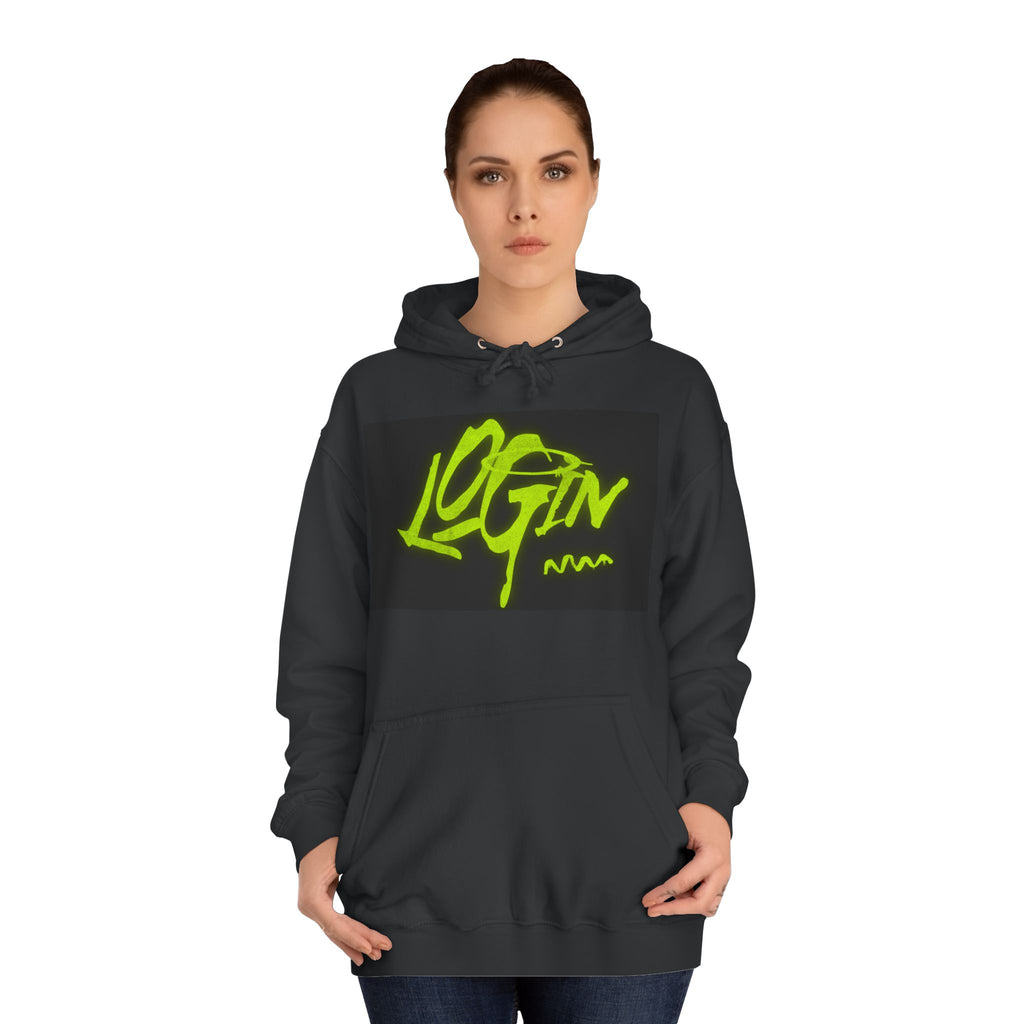 Trendy Unisex Hoodie - 'LOGIN' Graphic Design