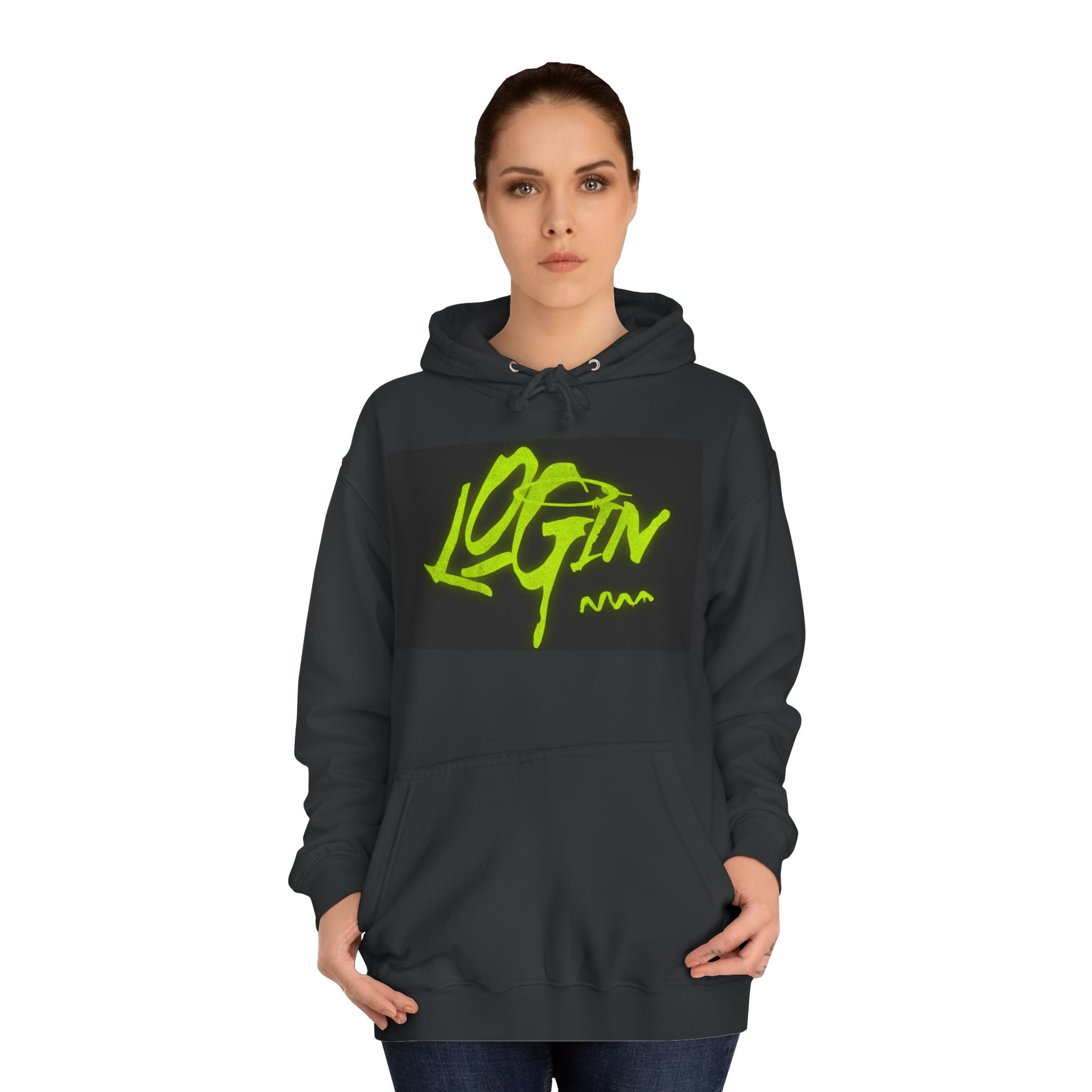 Trendy Unisex Hoodie - 'LOGIN' Graphic Design