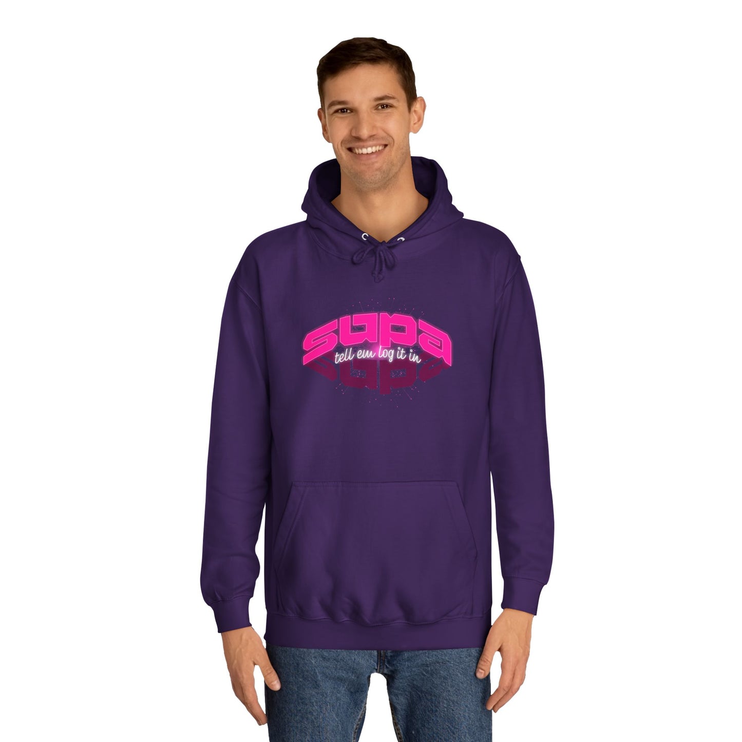 Stylish Trendy Hoodie with 'Supa' Design, Unisex Casual wear for Everyone, Perfect for Everyday Life, Gift, Bright hoodie