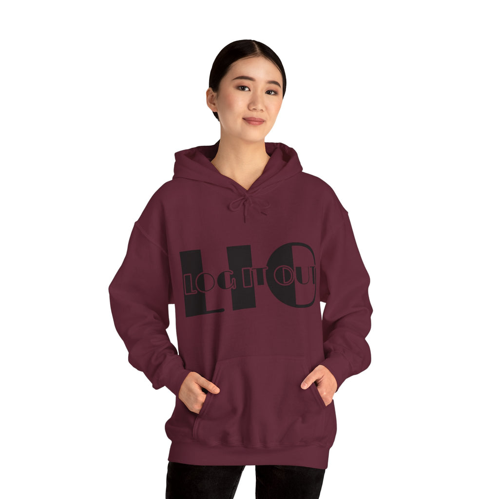 Log it out Unisex Heavy Blend™ Hooded Sweatshirt