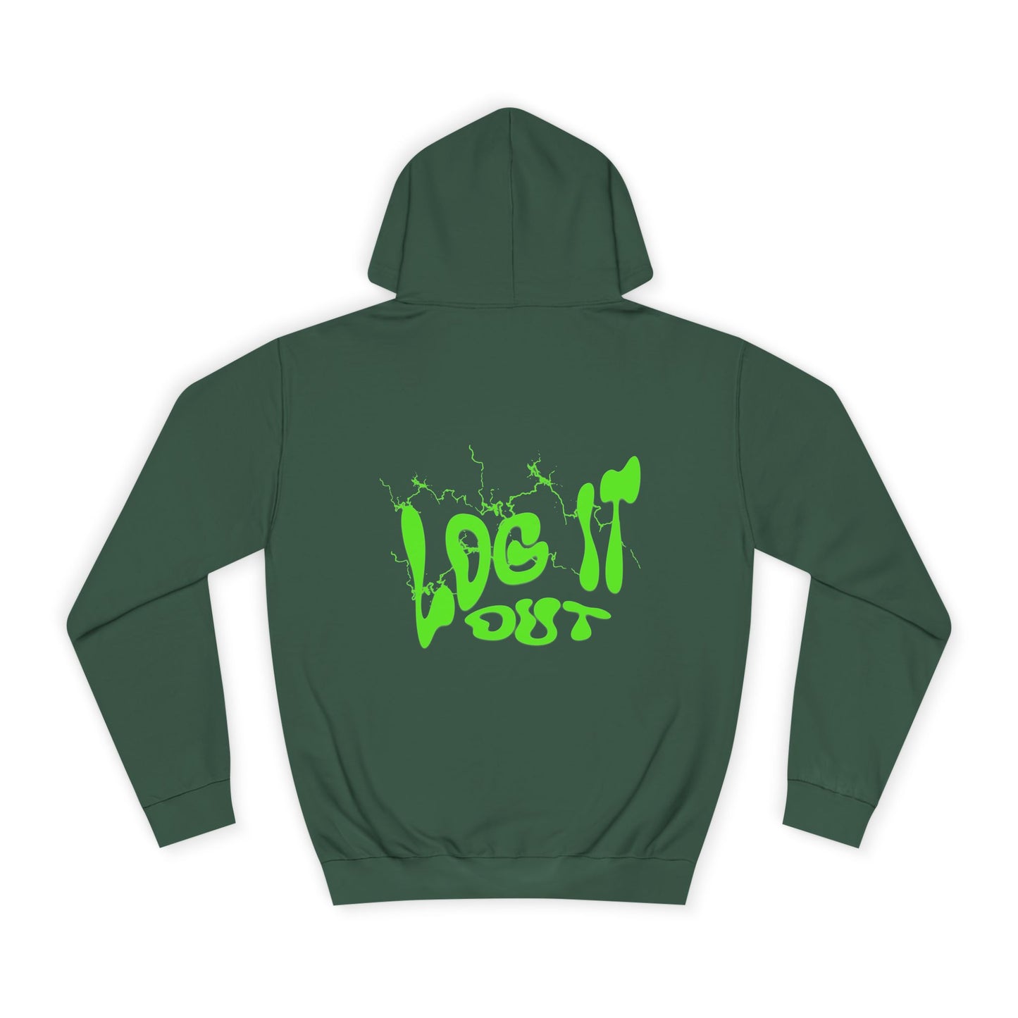 Vibrant Unisex Hoodie - "Log It Out" Motivational Wear, Perfect for Casual Days, Every day Life, Gift Eco-Friendly Style