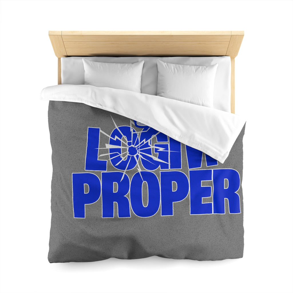 Login Proper Duvet Cover — Bold Royal Crown Graphic Bedding