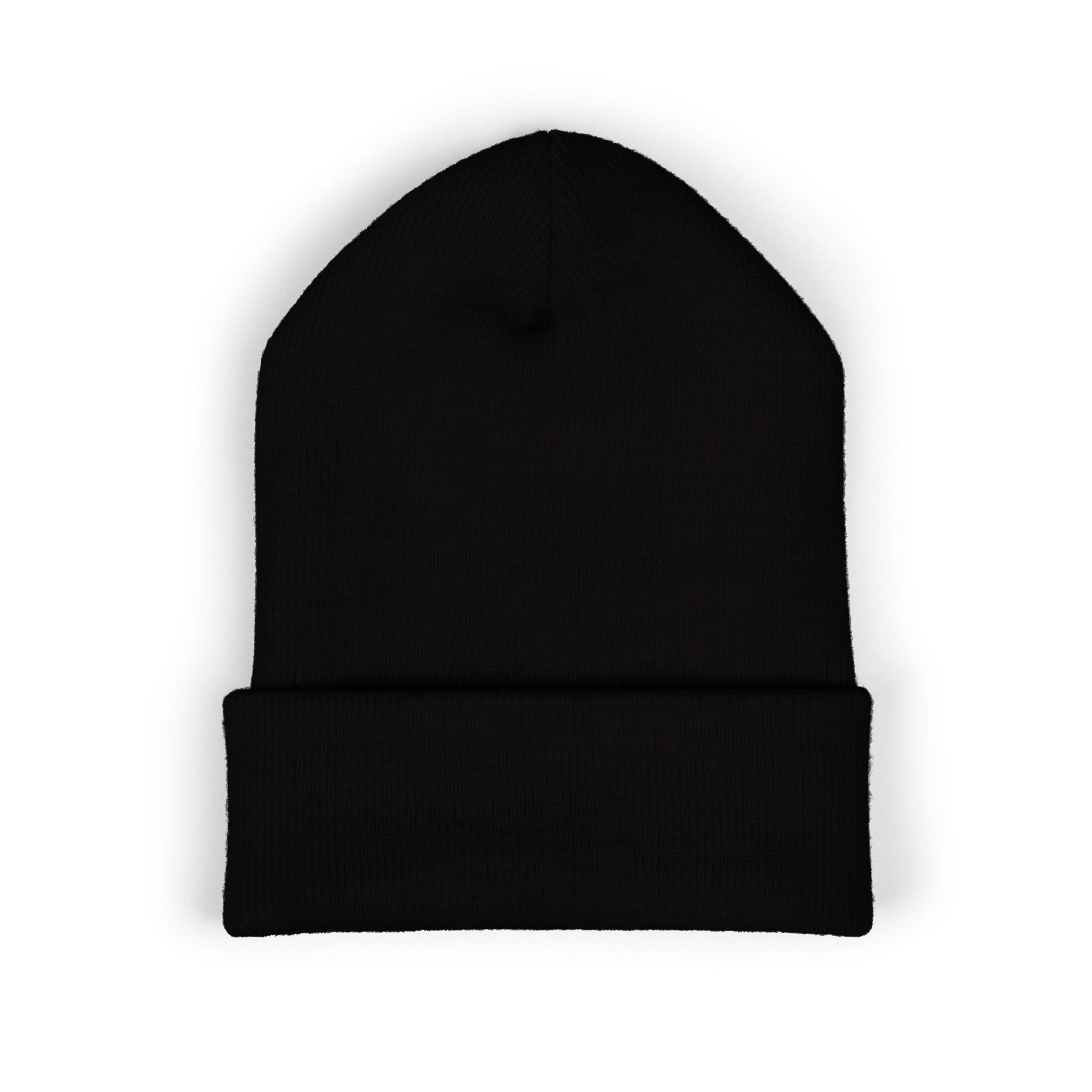 Embroidered 'Watch Your Back' Classic Cuffed Beanie — Cozy Winter Knit Hat