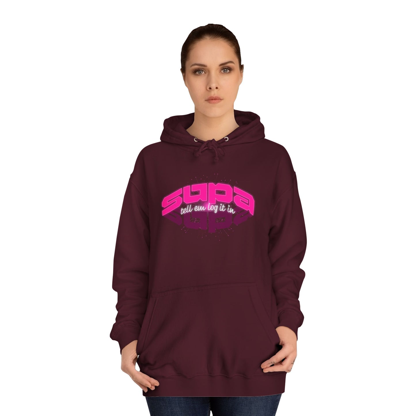 Stylish Trendy Hoodie with 'Supa' Design, Unisex Casual wear for Everyone, Perfect for Everyday Life, Gift, Bright hoodie