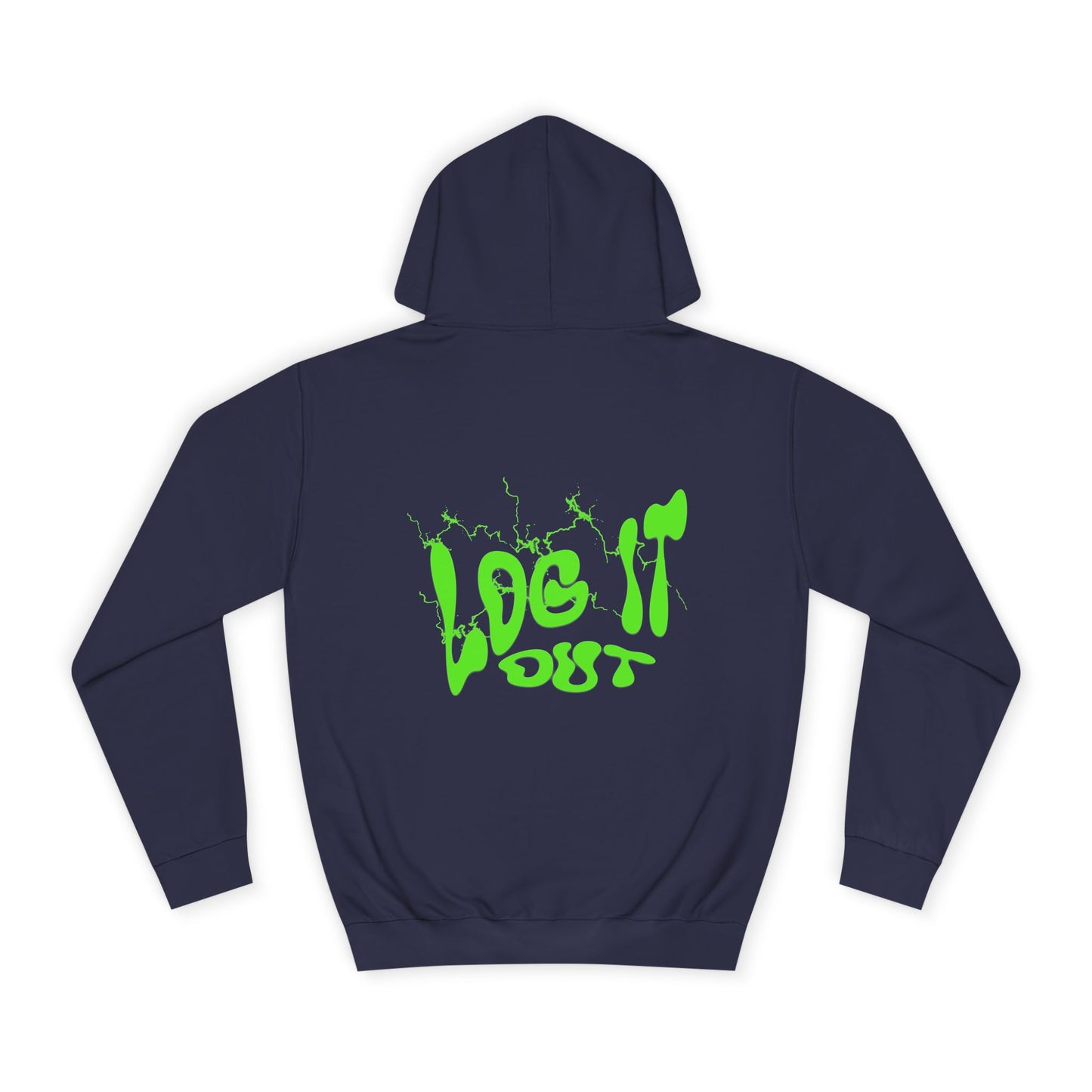Vibrant Unisex Hoodie - "Log It Out" Motivational Wear, Perfect for Casual Days, Every day Life, Gift Eco-Friendly Style