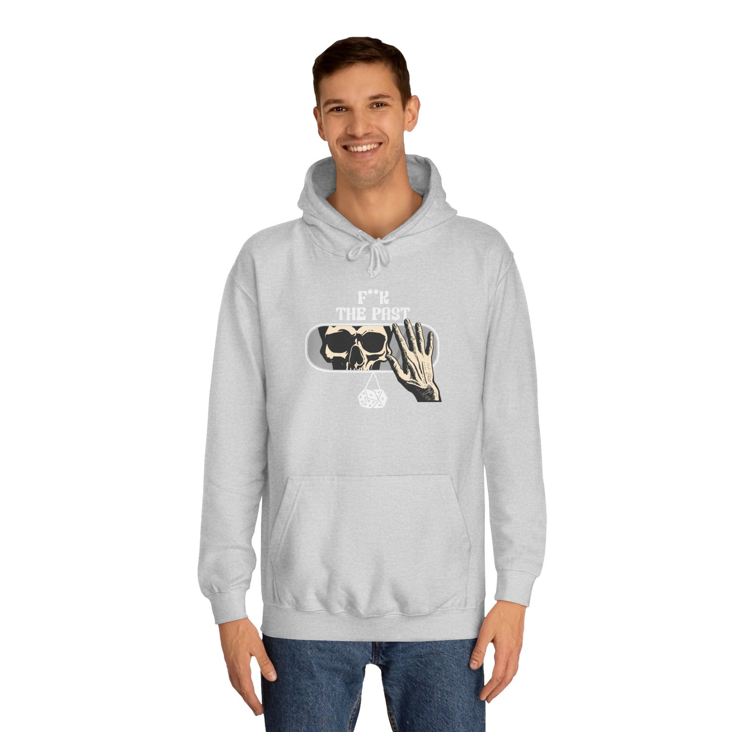 Unisex Hoodie with Bold Message - "F*k The Past" - Casual Wear, Gifts for Graduates, Unique Streetwear, Motivational Apparel