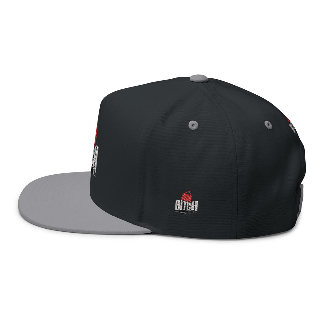 Embroidered 'Log it out'' Flat Bill Cap — Snapback