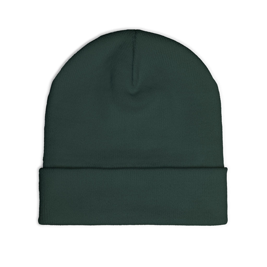 Embroidered 'LOG OUT' Knit Beanie — Gnome Humor Winter Hat