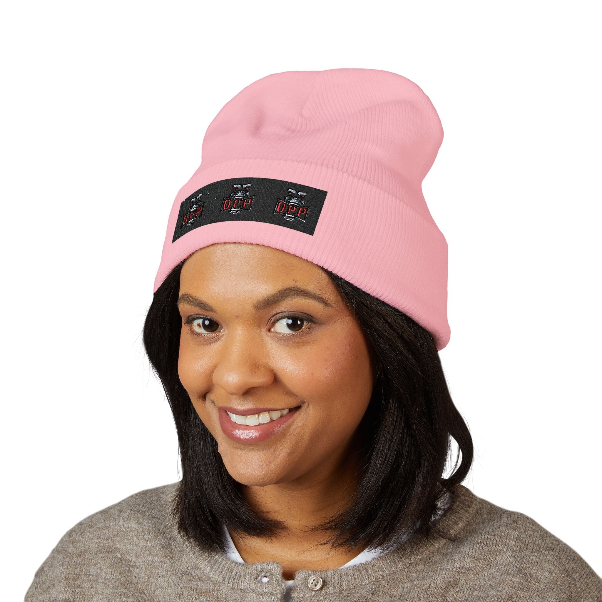 Embroidered OPP Cuffed Beanie — Musician Winter Hat