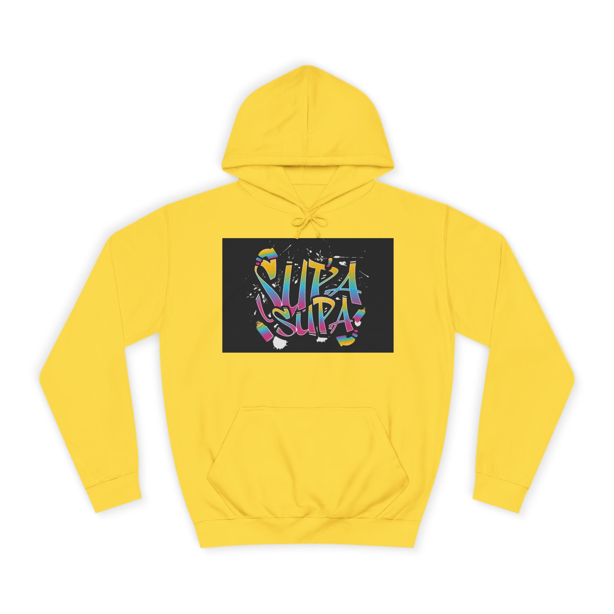 Colorful Unisex Supa Supa Hoodie, Casual Sweatshirt, Vibrant Apparel, Streetwear Hoodie