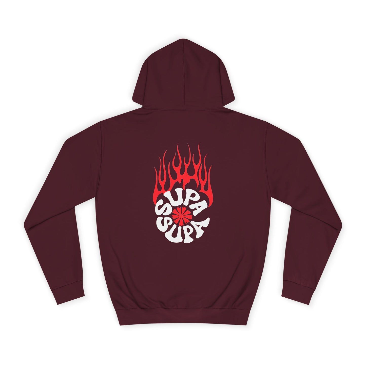 Unisex Flame Supa Supa Graphic Hoodie - Casual Streetwear