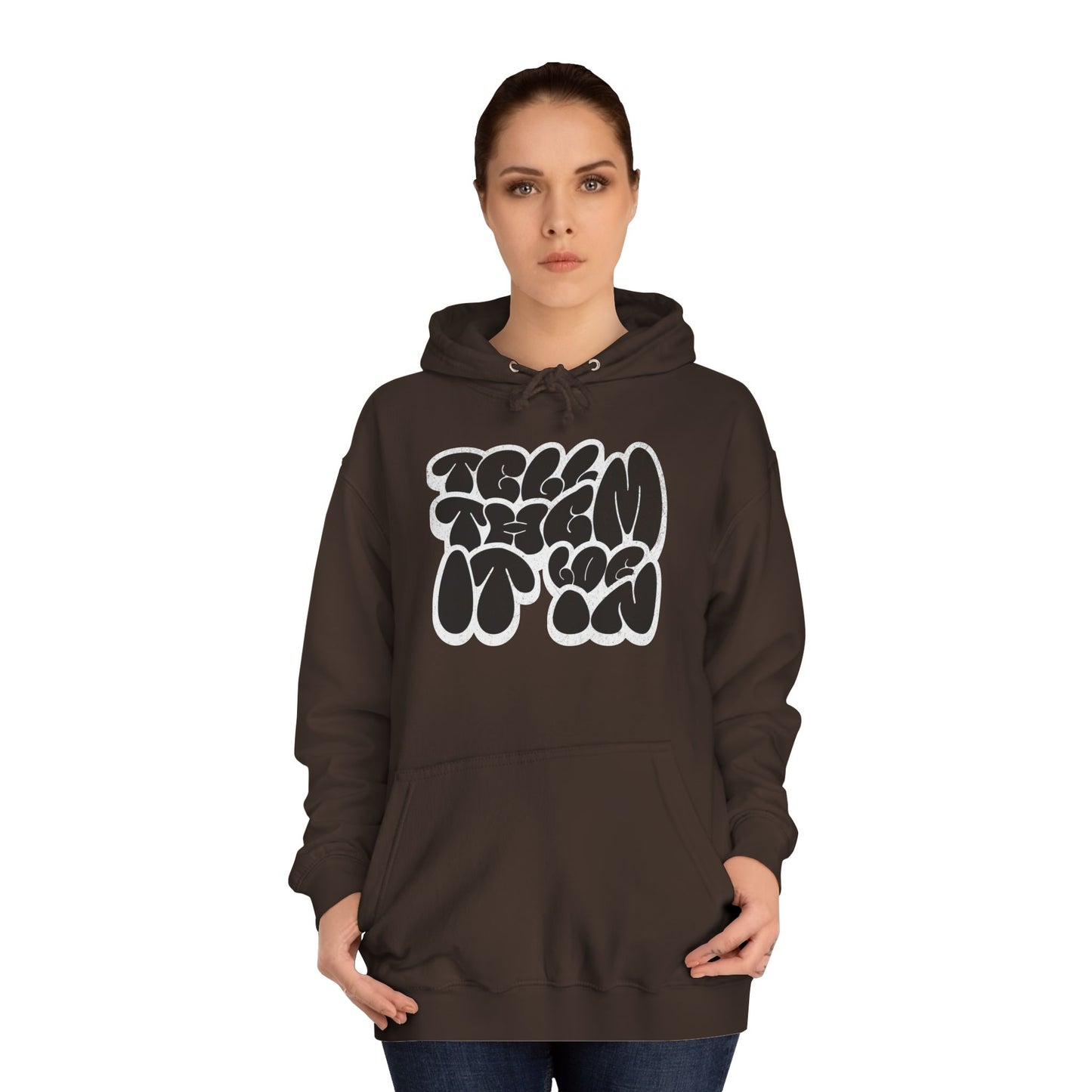 Unisex log it in Hoodie, Trendy Apparel, Casual Streetwear, Perfect for Gifts, Everyday Comfort Wear