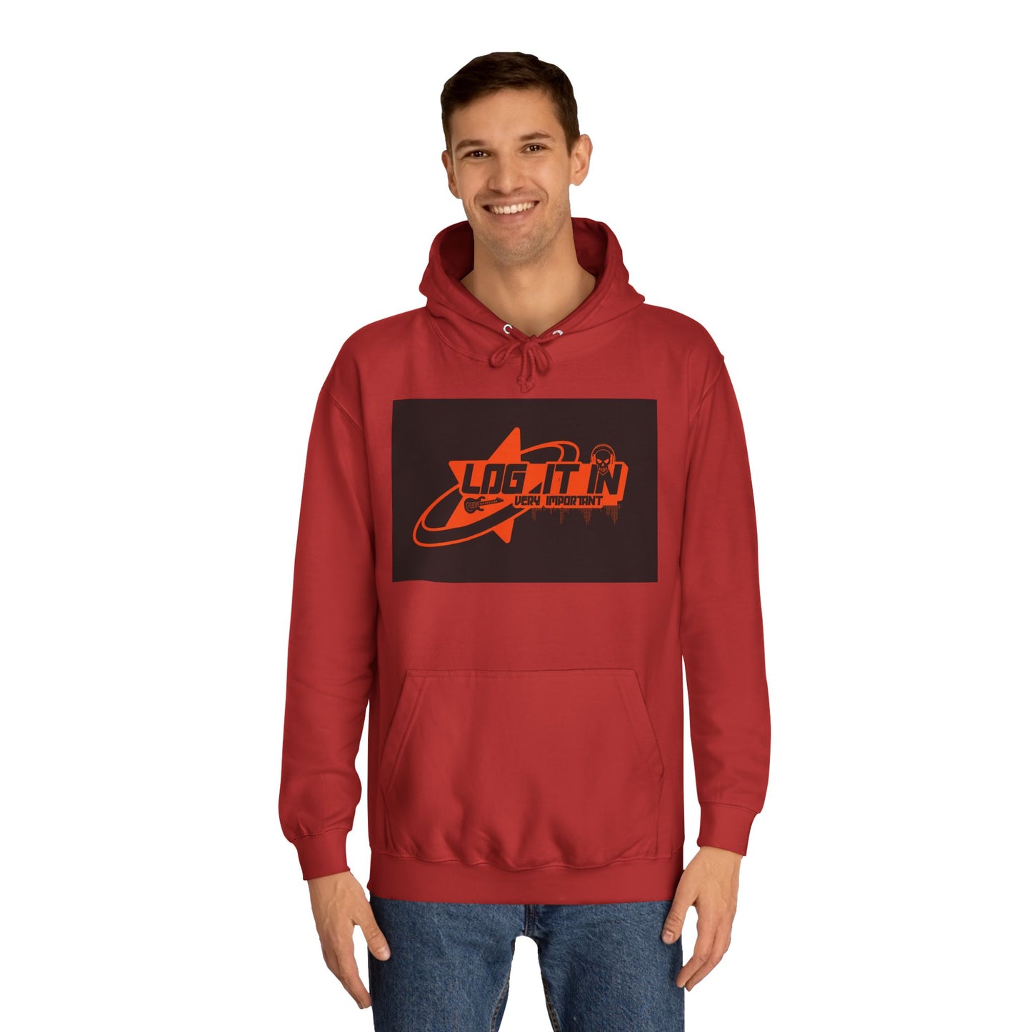 Unisex Log it in Hoodie, Casual trendy Wear, Gift, Graphic Hoodie, perfect fit Hoodie