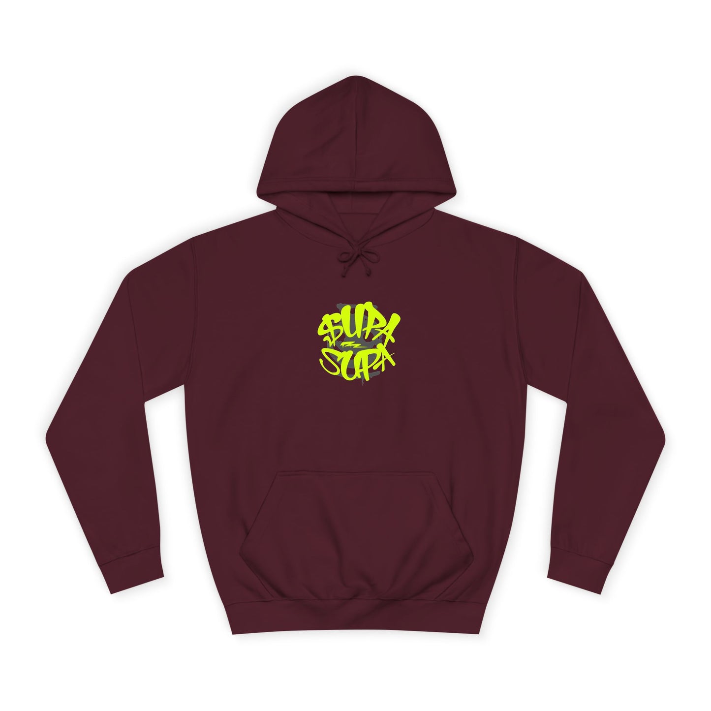 Trendy Unisex Supa Supa Hoodie, Casual Streetwear, Gift for Any one, Urban Fashion, Bright Graphic Design