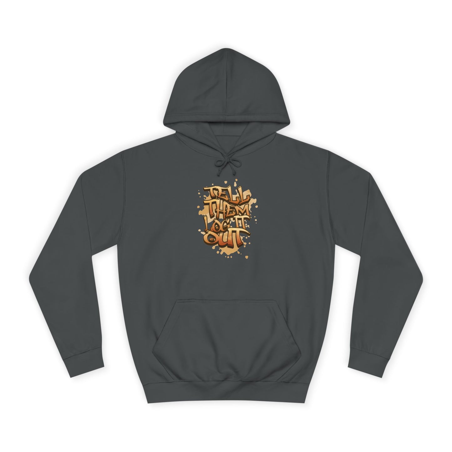 Unisex Hoodie with Graffiti Art, Streetwear Style, Casual Outfit, Gift, Trendy Hoodie for Everyday Life
