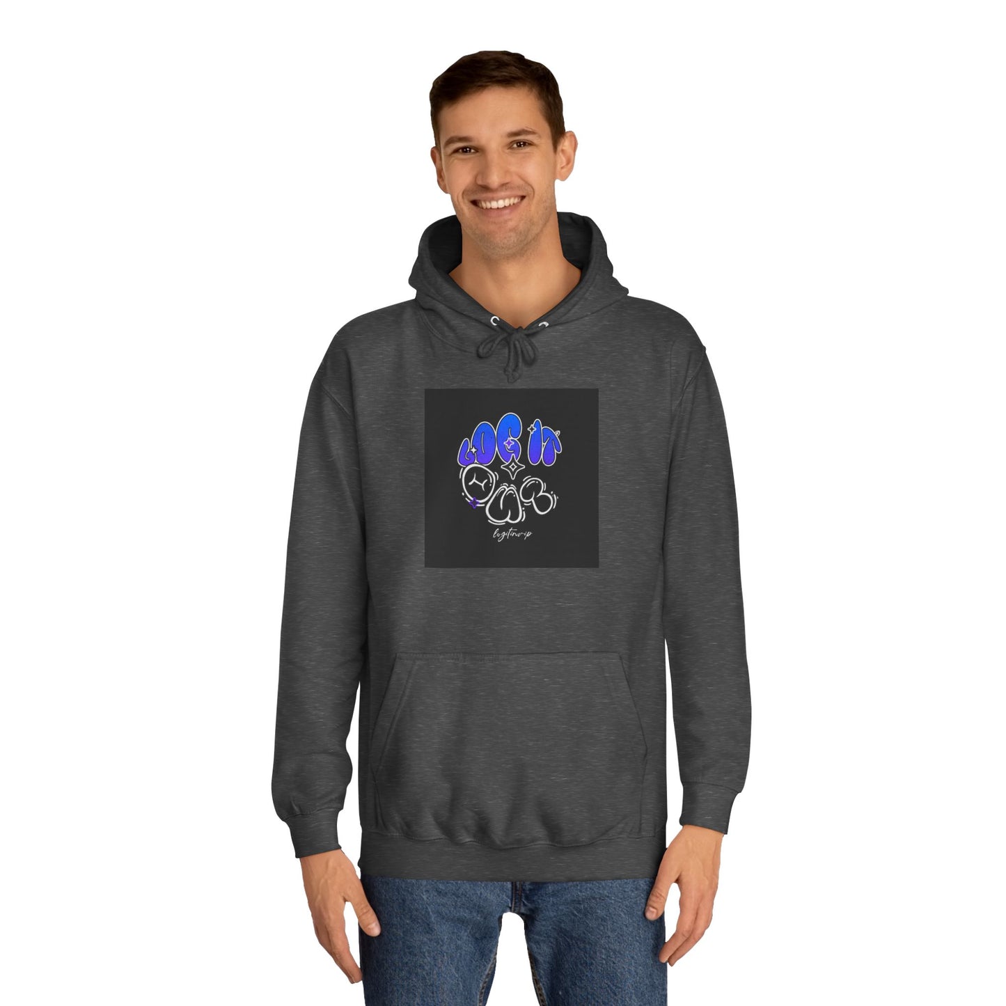 Vibrant Log it out Spirit Hoodie, Unisex Hoodie, Comfortable Sweatshirt, Graphic Hooded Sweatshirt,