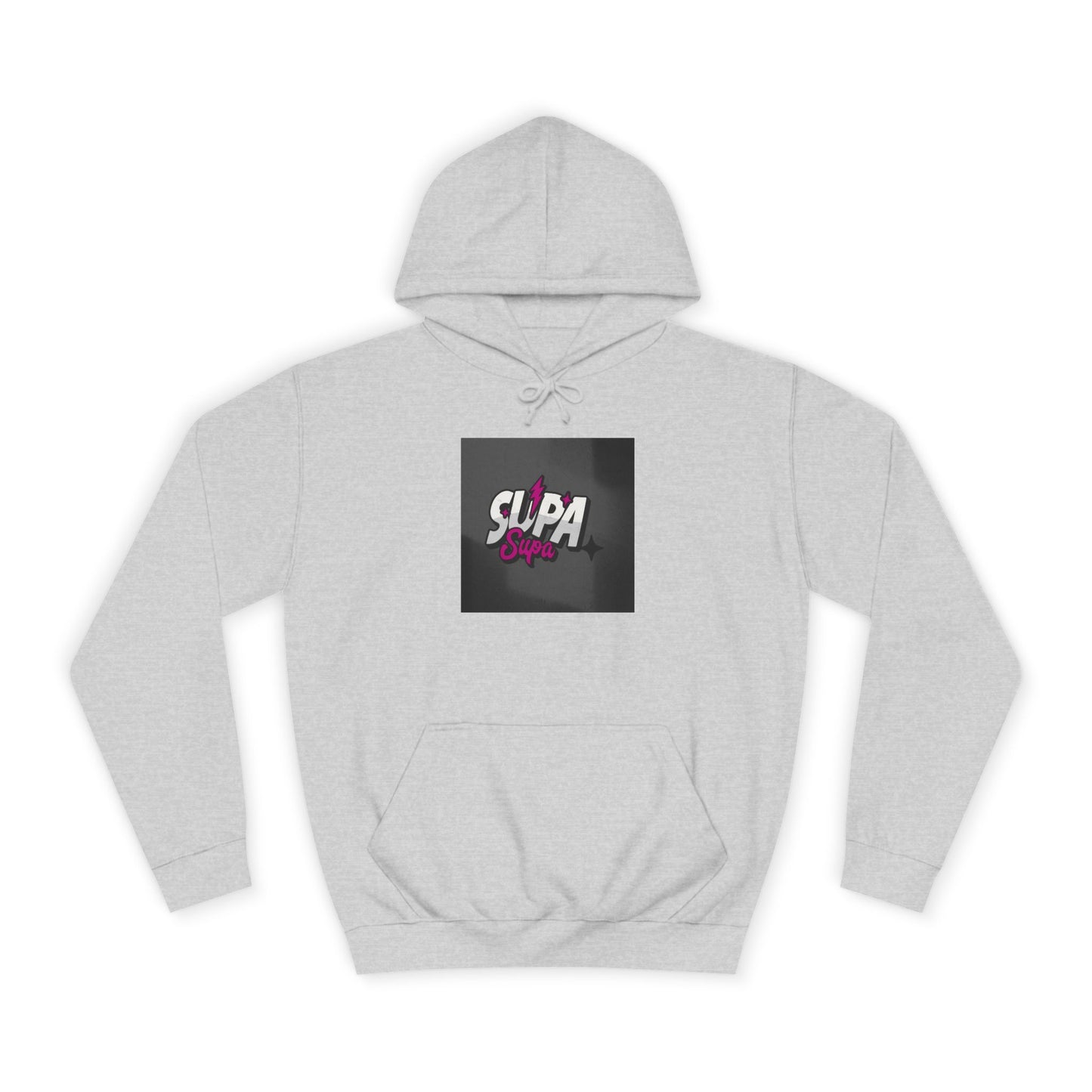 Trendy Unisex Hoodie with Fun 'Supa' Design, Cozy Streetwear, Perfect for Students, Gifts,