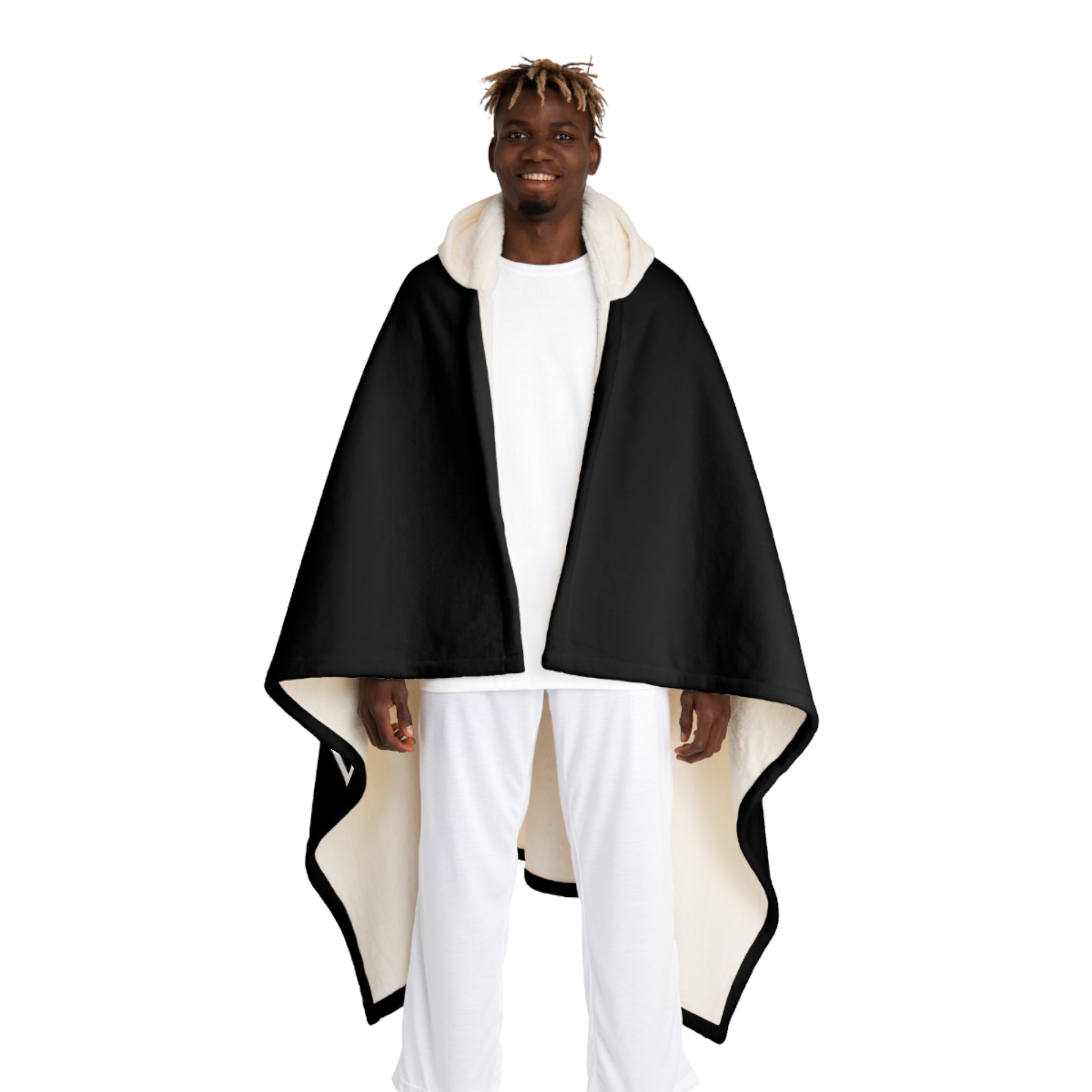 Hooded Sherpa Blanket - "Real Proper" Fleece Hooded Throw