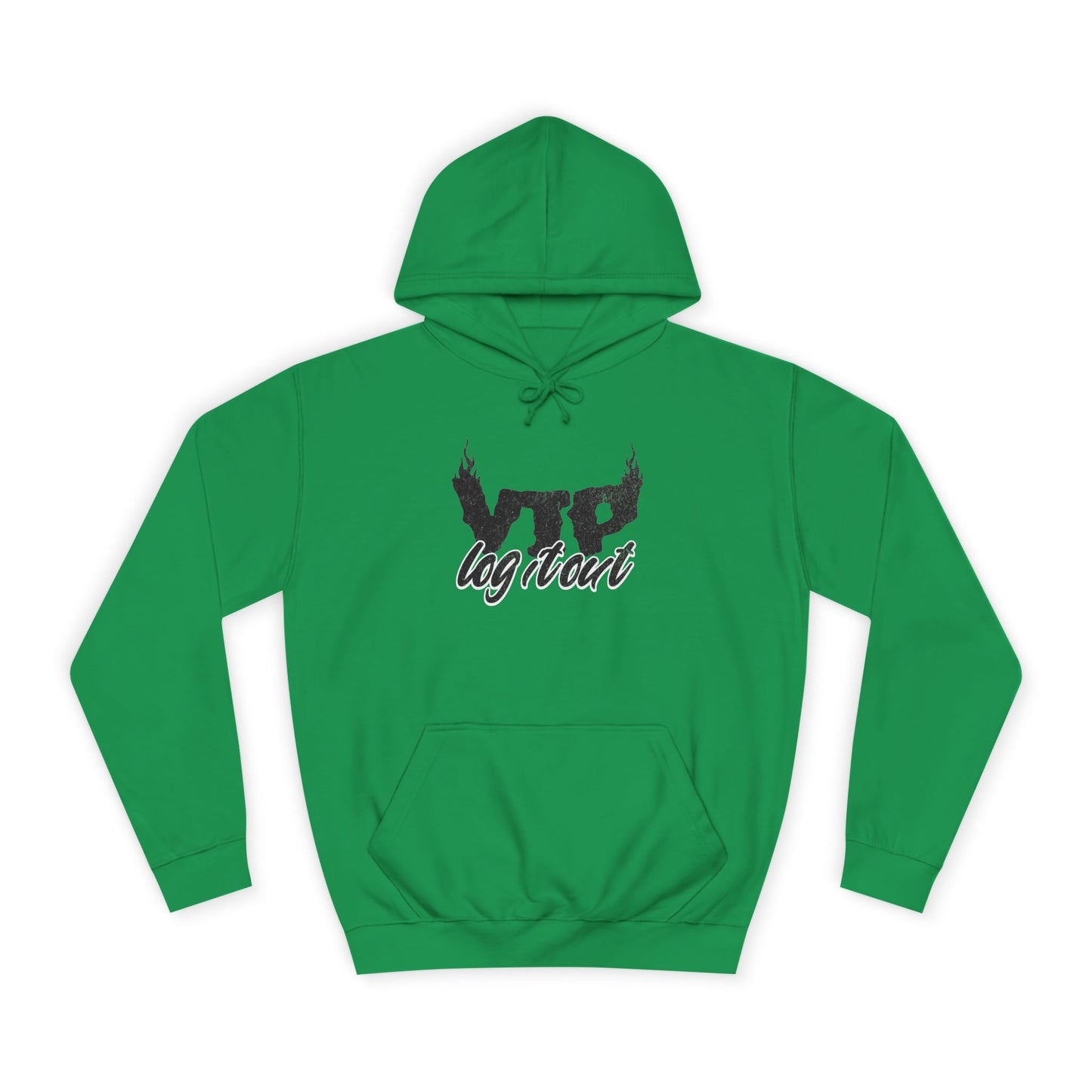 Unisex Log it Out Hoodie with Bold Logo, Casual Streetwear, Perfect for Any Thing, Comfortable Gift for Everyday Wear