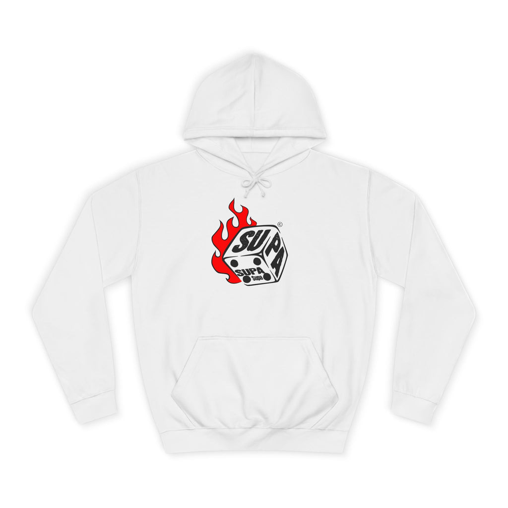 Cool Fire Graphic Unisex SUPA Hoodie, Apparel, Streetwear, Casual Wear, Unique Hooded Sweatshirt