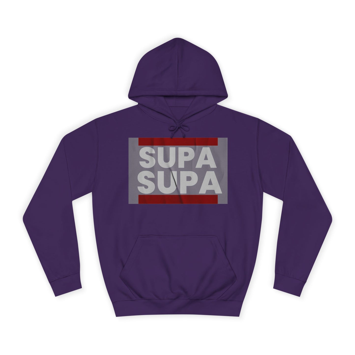 Unisex Hoodie with 'SUPA SUPA' Design, Cool Casual Wear, Perfect, Gifts for Graduates, Cozy Layering