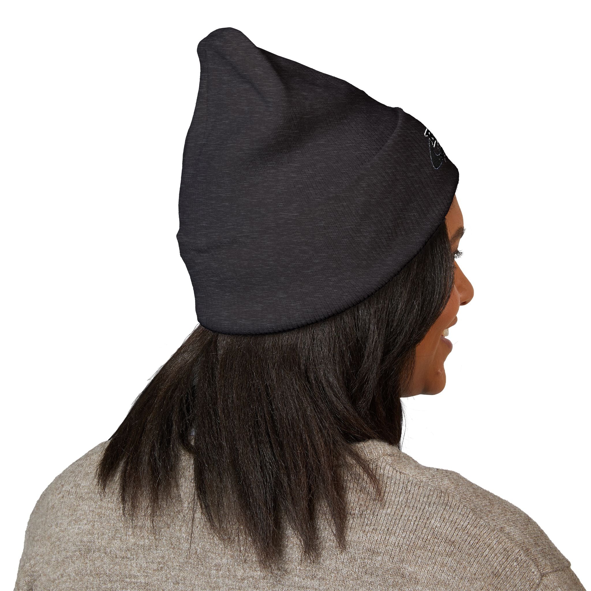 Embroidered 'Real Properl' Star Cuffed Beanie — Classic Winter Knit Hat
