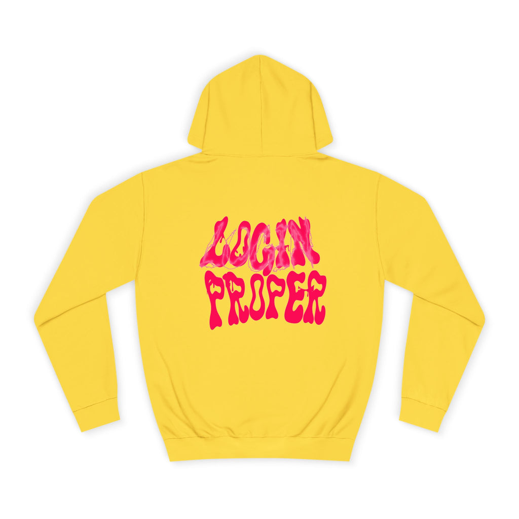 Trendy Unisex Hoodie - 'LOGIN PROPER' Graphic Sweatshirt for, Casual Wear, Gifts' Events, Street Style