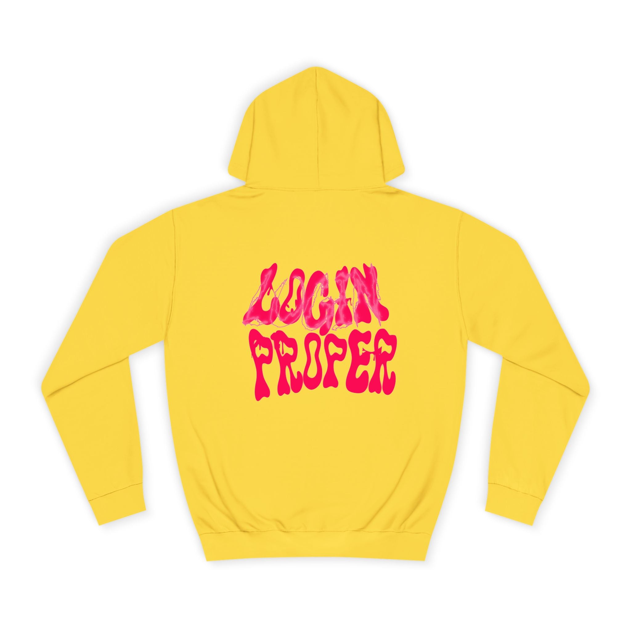 Trendy Unisex Hoodie - 'LOGIN PROPER' Graphic Sweatshirt for, Casual Wear, Gifts' Events, Street Style