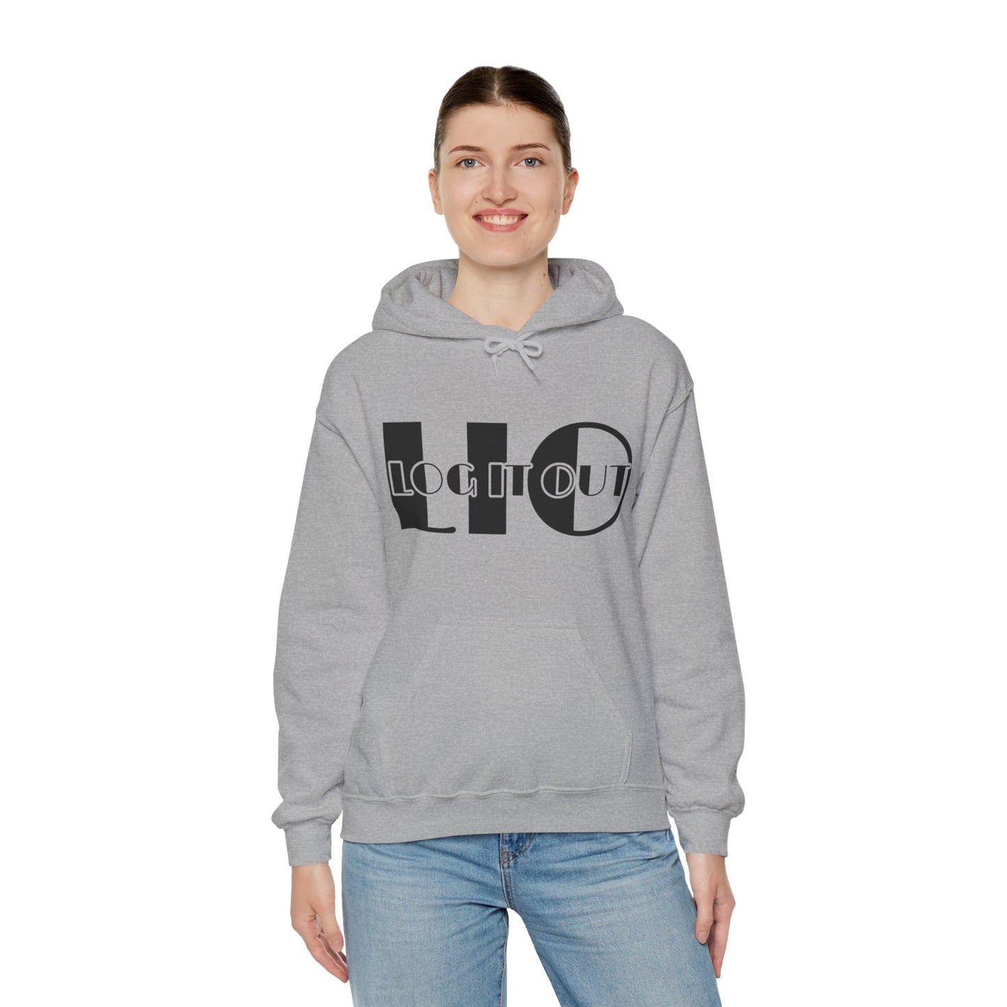 Log it out Unisex Heavy Blend™ Hooded Sweatshirt