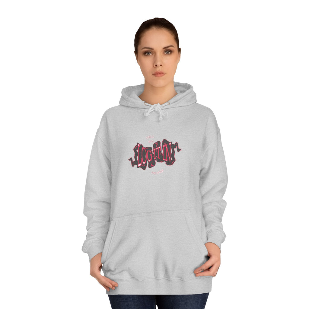 'Log it in'Hoodie for Unisex, Casual Wear, Trendy Apparel, Perfect for Everyday wear, Comfortable Fit