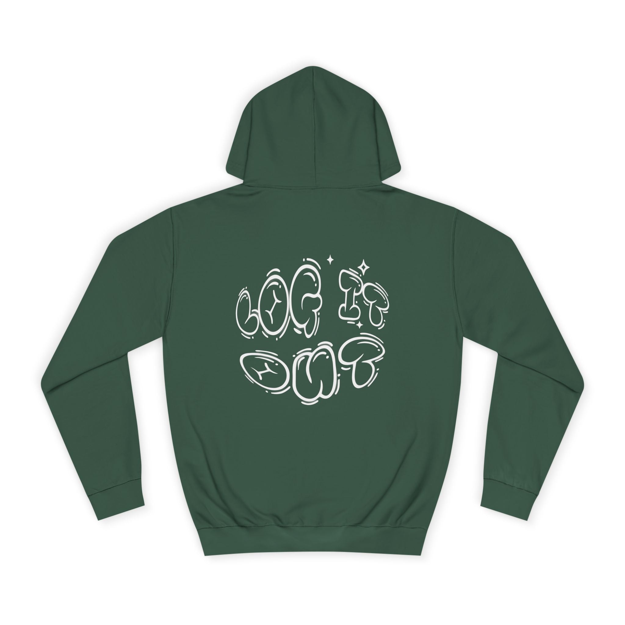 Cozy Unisex Hoodie - "Log It Out" Graphic - Perfect for Casual Wear, Gift