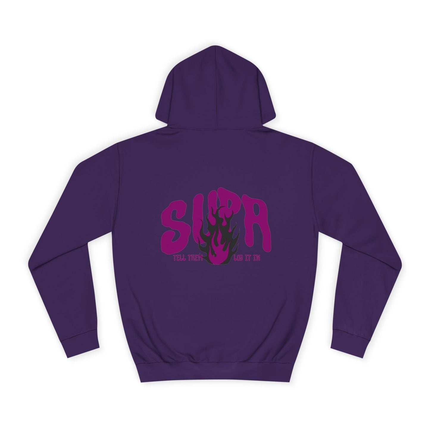 Trendy Unisex SUPA Hoodie with Unique Flame Design - Perfect for Any One, Casual Wear, Gifts, Streetwear, or Events