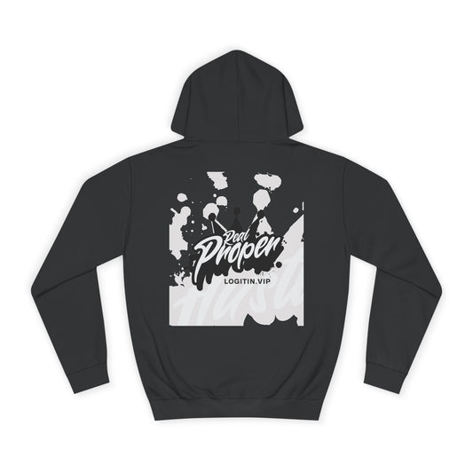 Unisex Hoodie with 'Real Proper' Design | Stylish Casual wear ,Events, Lounge, Gift Idea