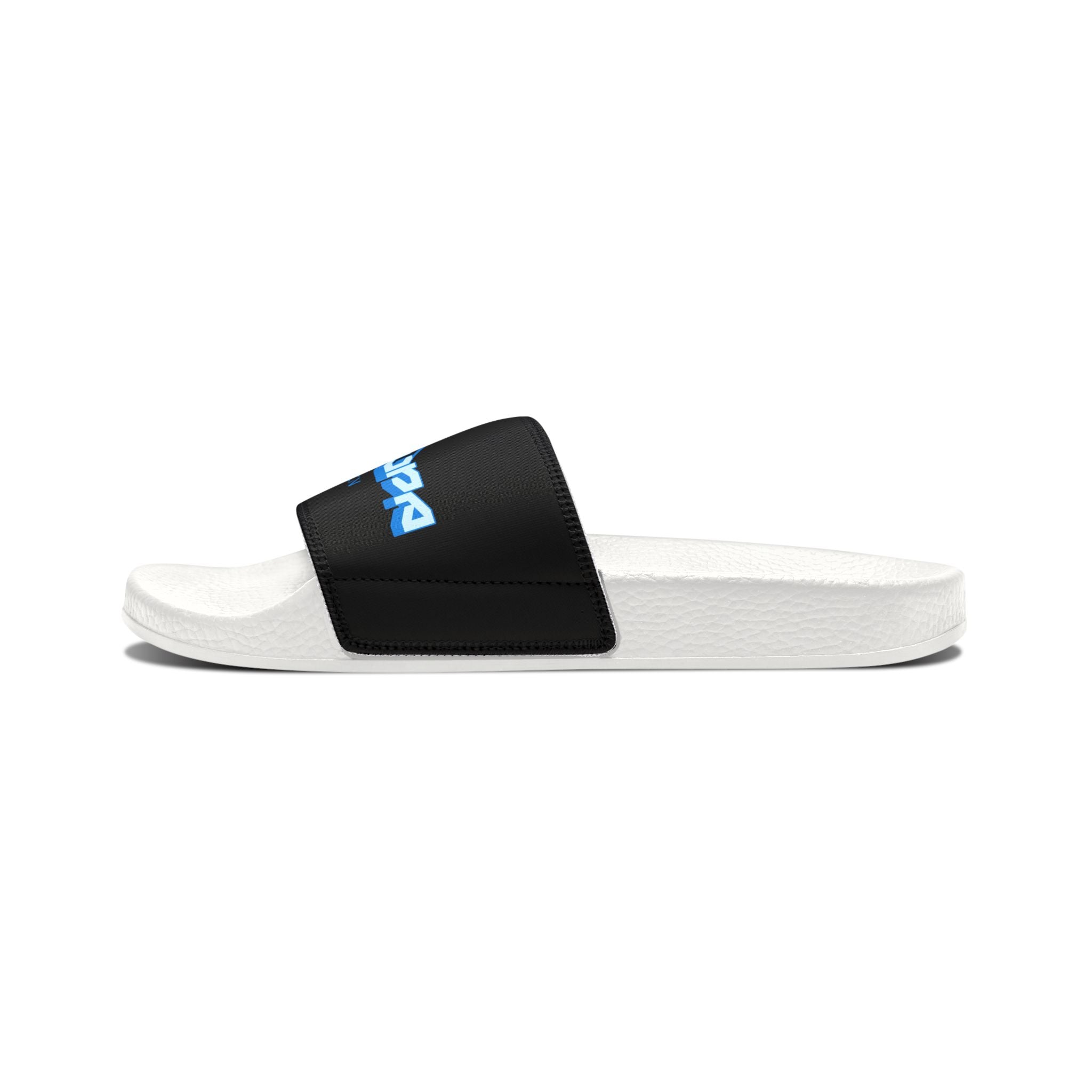 Slide Sandals — Men’s Removable‑Strap Athletic "SUPA SUPA" Slides with Blue Logo