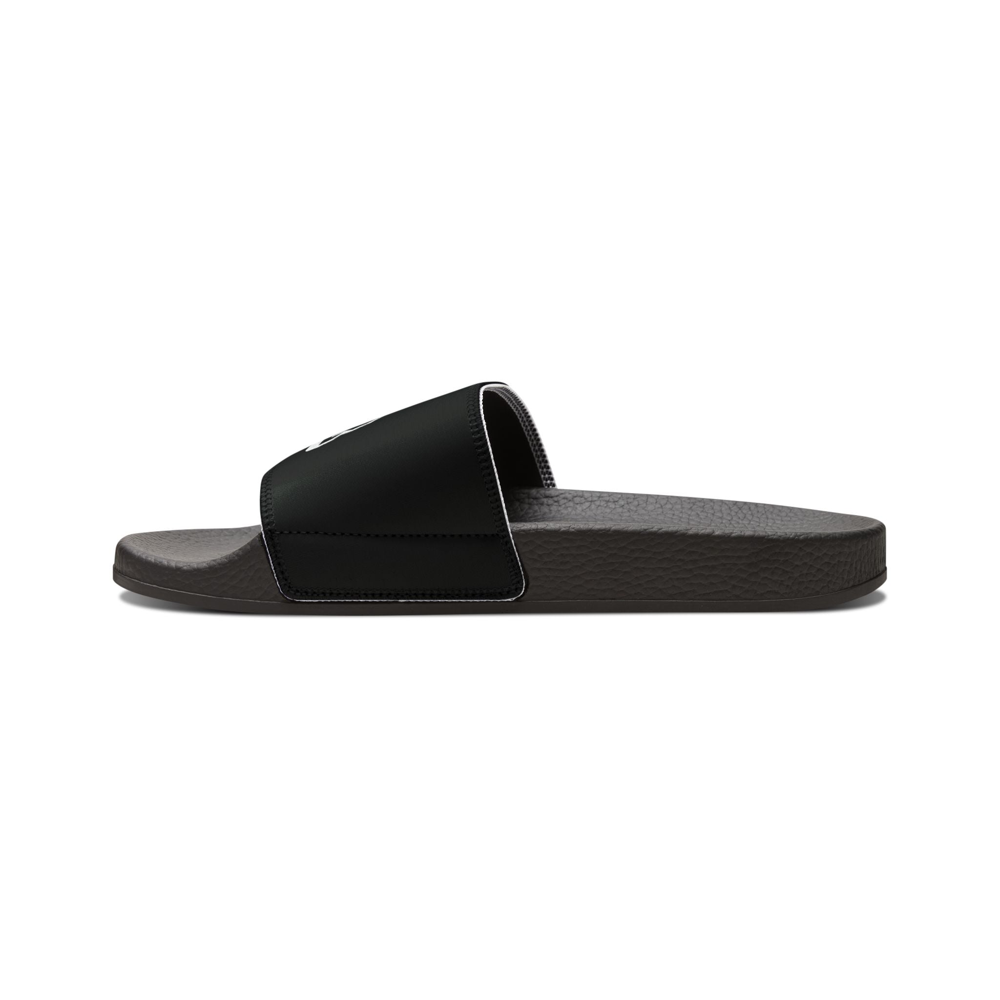Men's Slide Sandals — Black 'Back Endz' Removable-Strap Pool Slides
