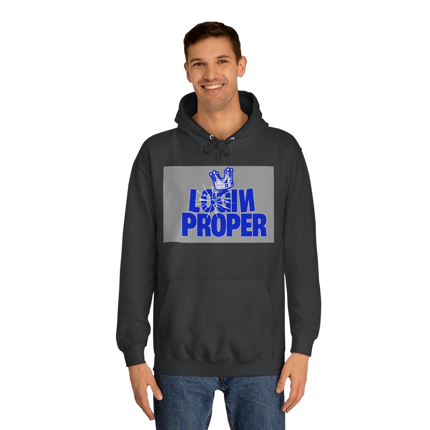 Unisex Hoodie - 'Login Proper' Trendy Spirit Wear, Casual Streetwear, Gift, Cozy Lounge Sweatshirt