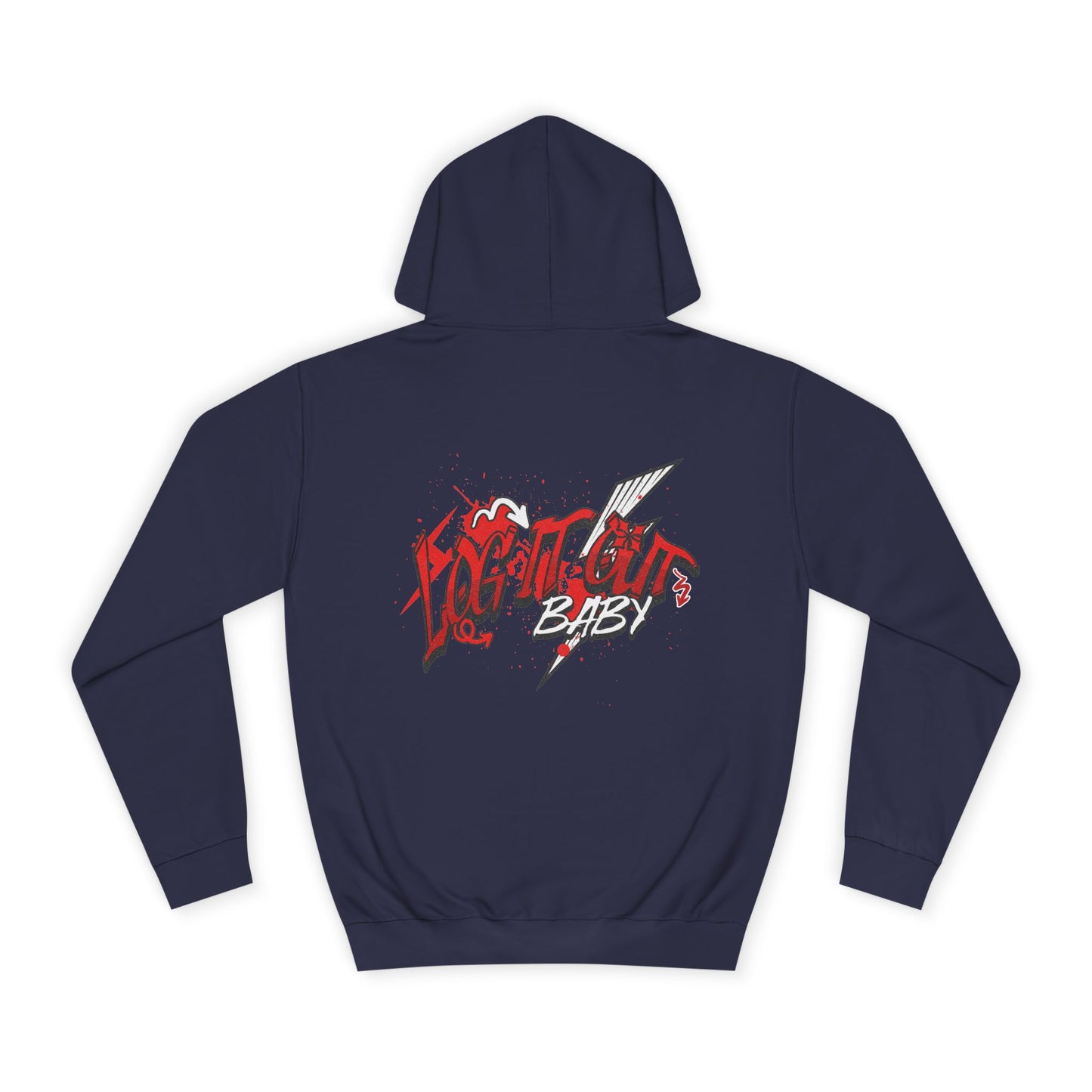 Trendy Log it out Hoodie, Graphic Sweatshirt, Unisex Casual Wear, Stylish Streetwear, Great for Gift Giving