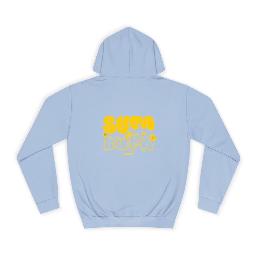 Cheerful Unisex Supa Supa Hoodie - Cozy Streetwear, Campus Style, Trendy Gift, Relaxed Fit, Perfect for Every day