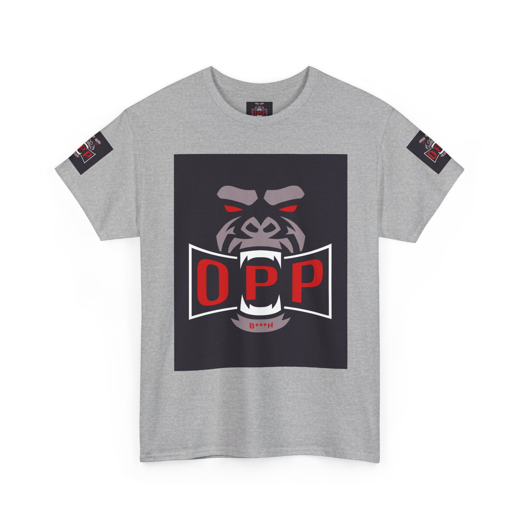 Gorilla OPP Graphic Tee — Bold Red & Black Urban Streetwear Shirt