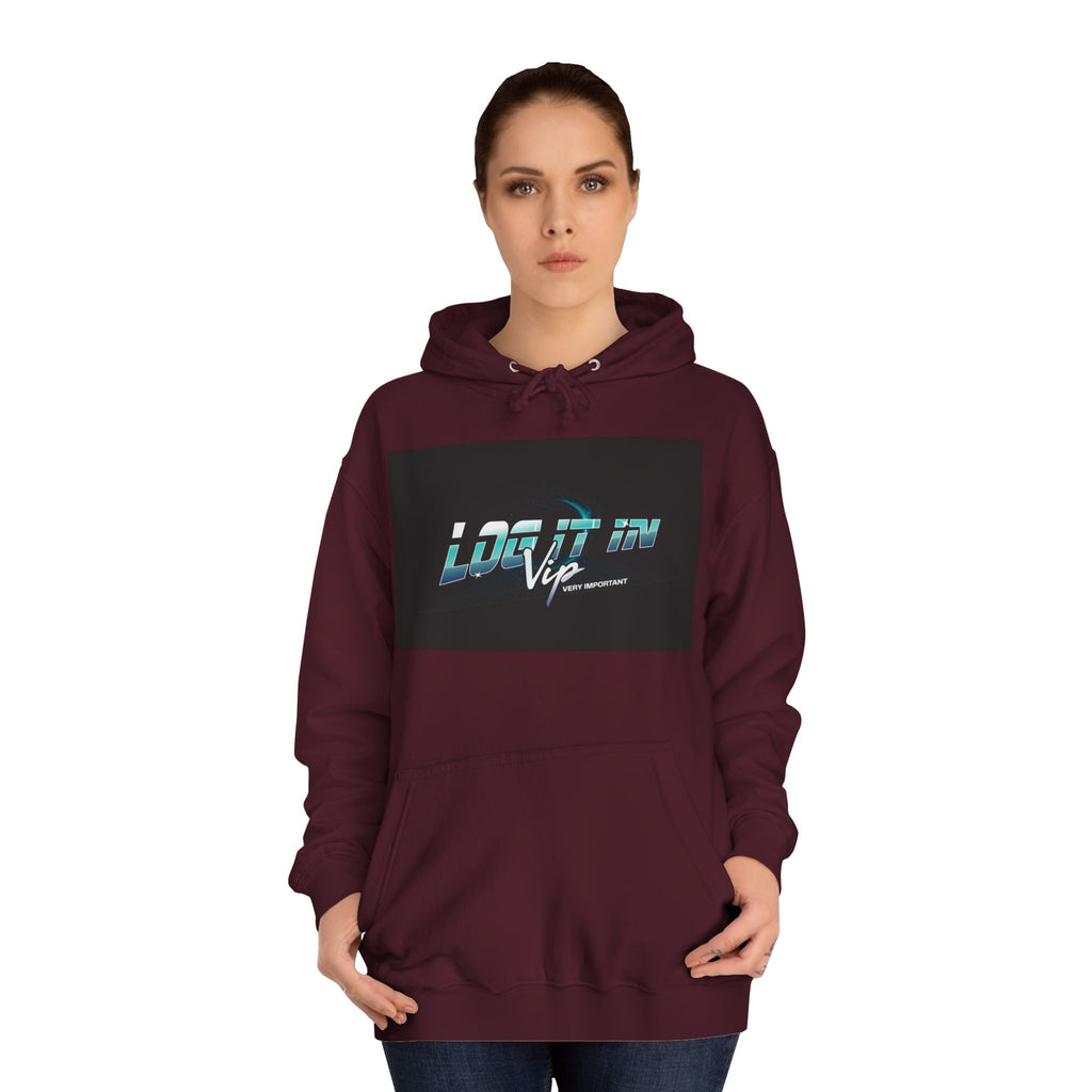 'log it in,Hoodie, Casual Wear, Unisex Fashion, Perfect for Every day Life, Stylish Gift, Cozy & Trendy Sweatshirt