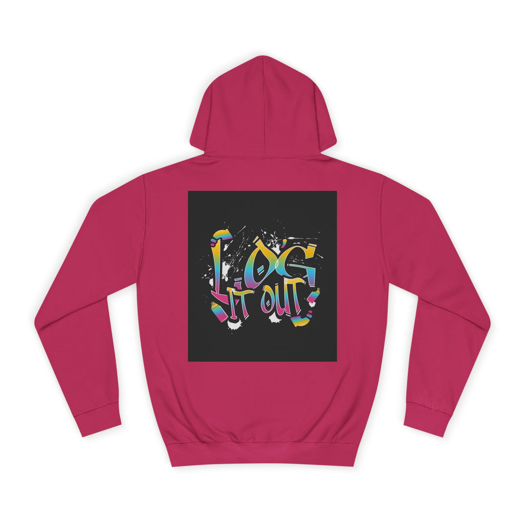 Colorful Unisex log it out Hoodie - Perfect for Students, Casual Wear, Gifts, Relaxed Style, trendy wear