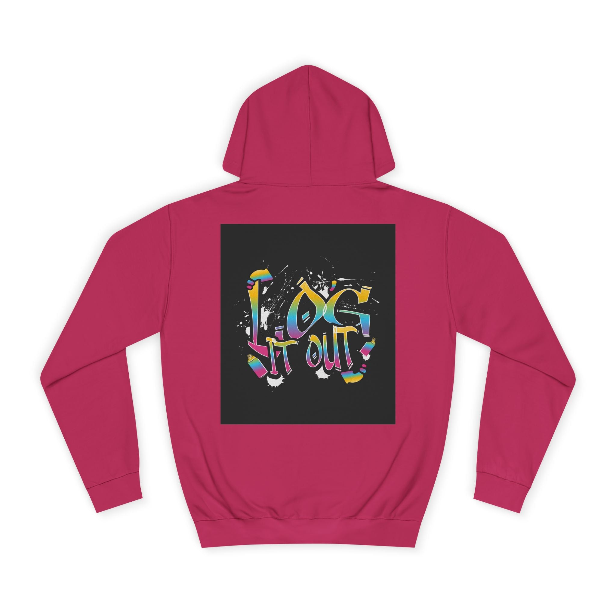 Colorful Unisex log it out Hoodie - Perfect for Students, Casual Wear, Gifts, Relaxed Style, trendy wear