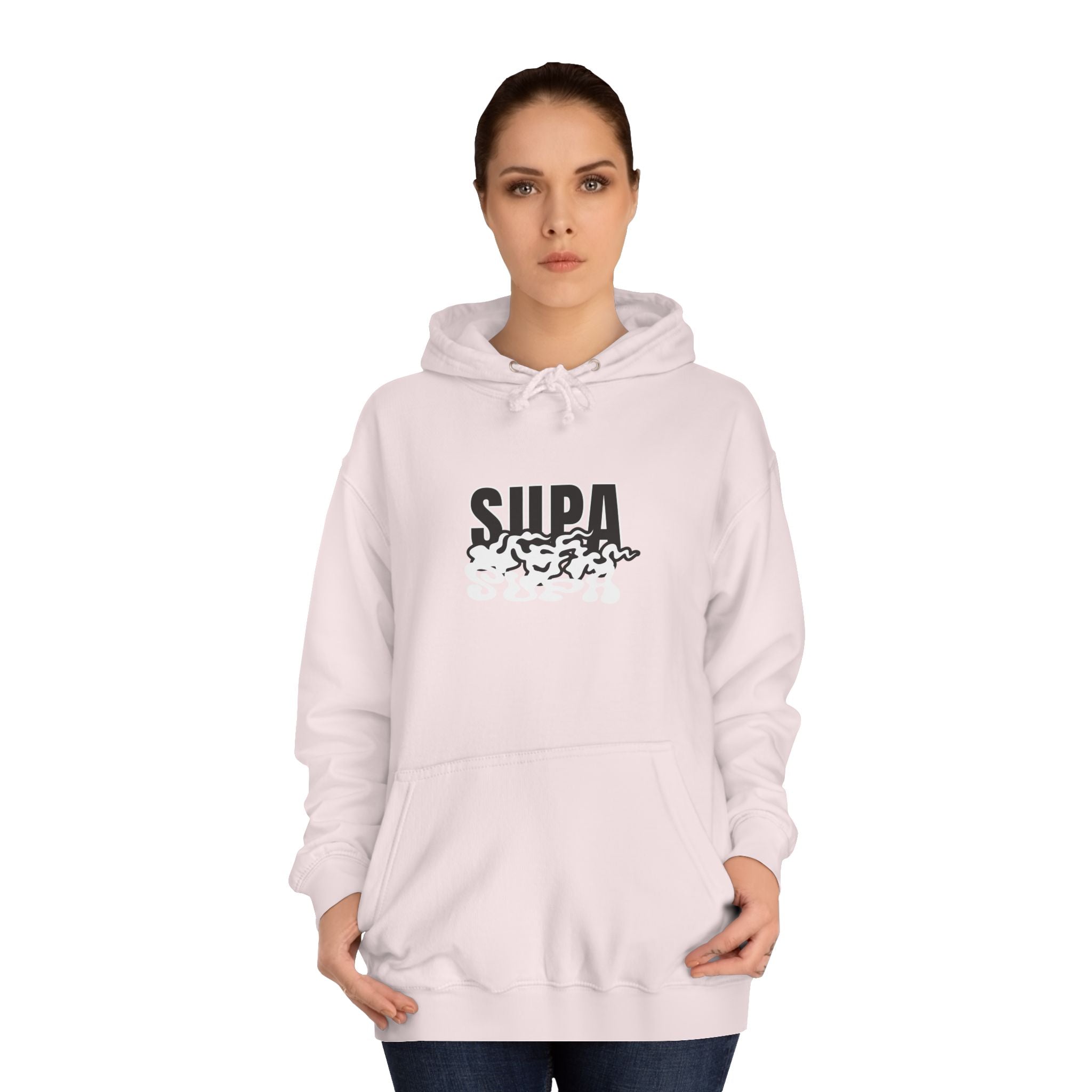 Trendy Unisex Hoodie with 'SUPA' Design | Casual Wear, Apparel, Street Style, Gift, Cozy Fashion
