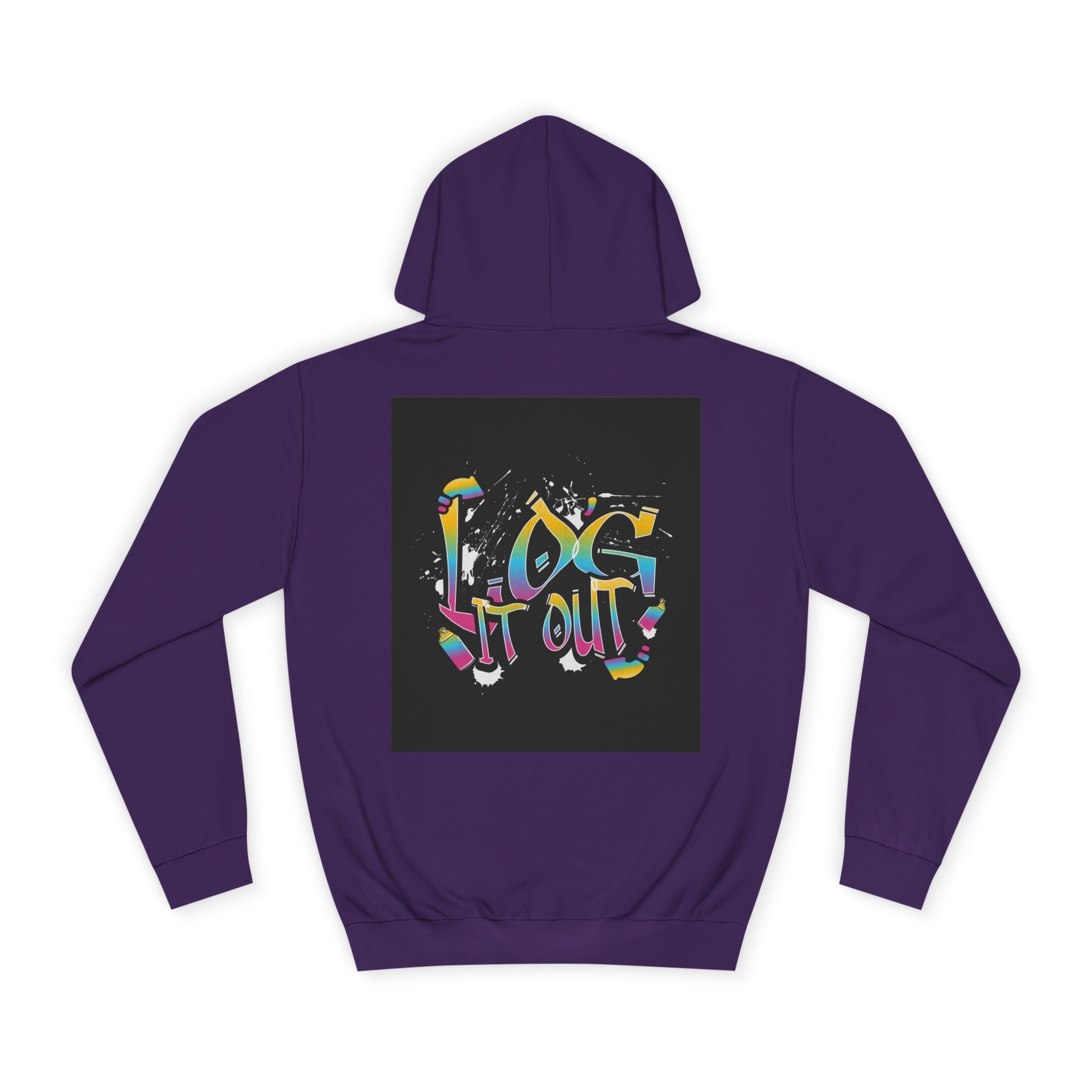 Colorful Unisex log it out Hoodie - Perfect for Students, Casual Wear, Gifts, Relaxed Style, trendy wear